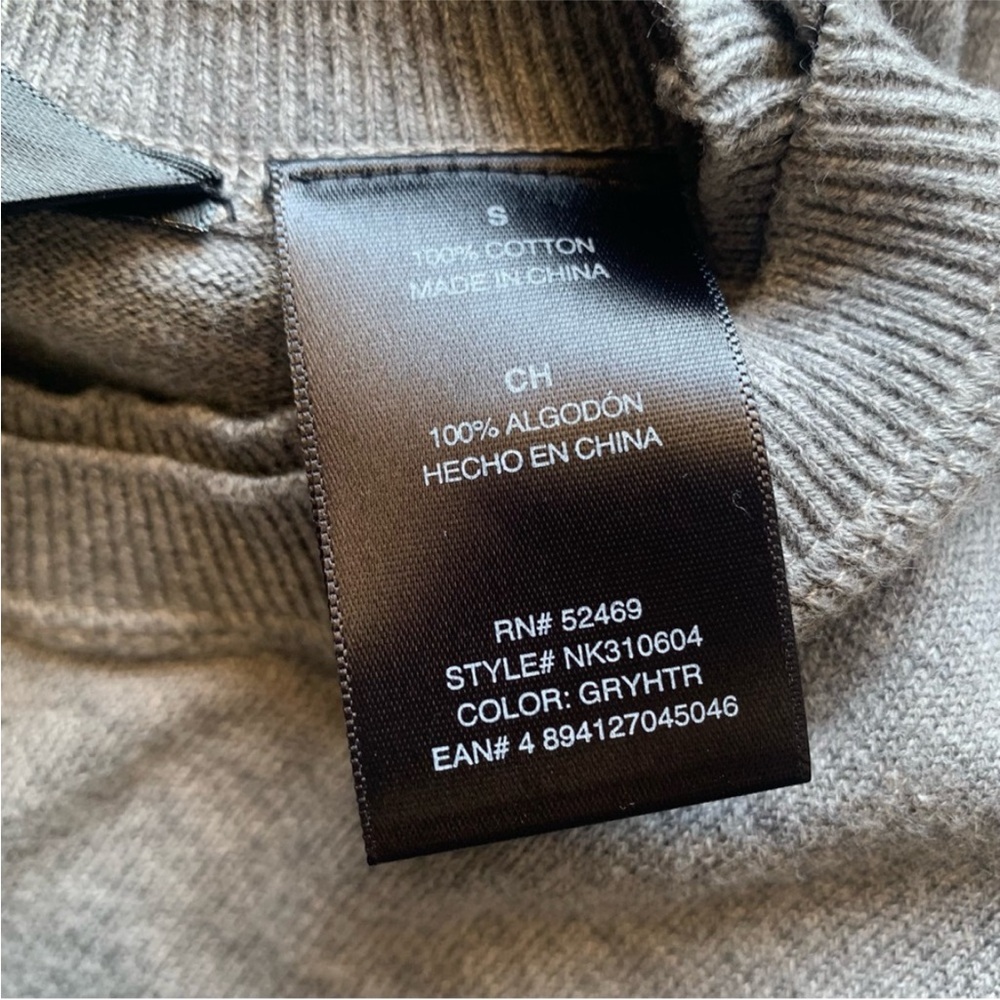 Norma Kamali Gray Sweater Sweatshirt Dress Cinched Waist Long Sleeves Small - Picture 9 of 12